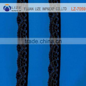 Wonderful elastic lace flower lace trim LZ-7059