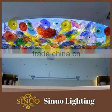 Glass ceiling lamps hand blown clear glass balls