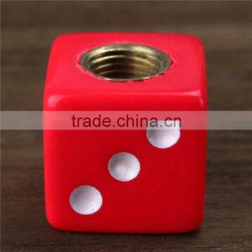 4 custom Red Dice Tire Wheel Stem Valve CAPS for Motorcycle Dirt Bike Bicycle Truck Hot Rod ATV