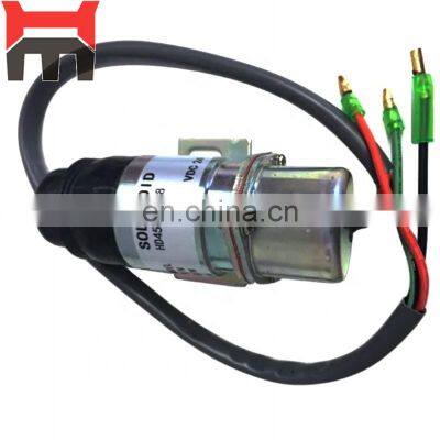 12V Fuel Shutoff Solenoid 894453-3411 8-94453341-0 MV1-58 for Engine 4JG1 4JG2 4J62 4J61