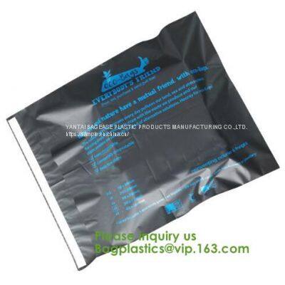Biodegradable Compostable Plastic Courier Shipping Envelope Custom Matte Black Corn Mailers Bag Bagplastics Bagease photo-3