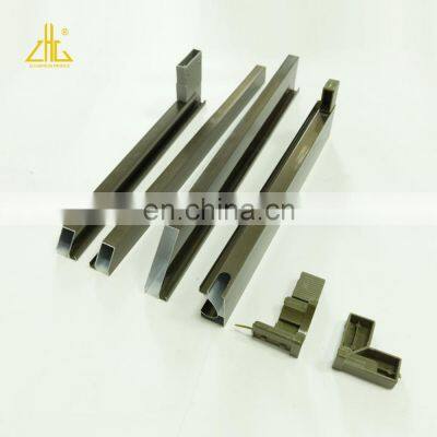 ZHONGLIAN Champagne Brushed Libya Kitchen Cabinet Aluminium Profile photo-2