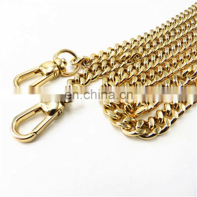 Gold Metal Chains Shoulder Strap Handbag Belt Replacement Chain Bag Strap