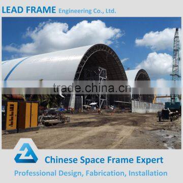 Stylish steel structure space frame bulk storage for cement plant