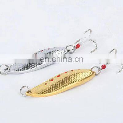 Byloo China customized casting fishing anti-weed weedless metal brass fishing spoon lure 1/8oz, 1/4oz, 1/2oz, 3/4oz