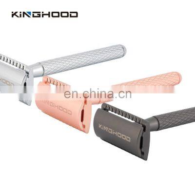 Private Label Modern Face Eco Friendly Stainless Steel Safety Razor For Men photo-4