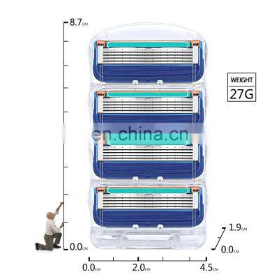 No Disposable 5 Blades Razor Blade For Men Shaving Factory Price Replacement Cartridge For Men Personal Care photo-2