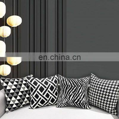 Customer Oriented Creative Square Sofa Cotton Luxury Modern Decorative Easter Plaid Nordic Throw Pillow photo-5