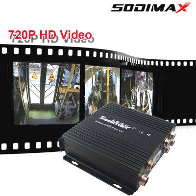 4 Channel 4 AHD Cameras 3G GPS SD Card Mobile DVR 4G Remote Control Bus Truck Taxi MDVR photo-3