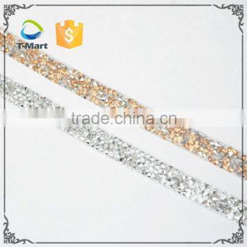 2016 New Designs Hot Fix Point Back Rhinestone Trimming for Women Dress photo-3