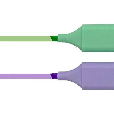 Factory Wholesale Custom 6 8 12 24 Pcs Bible Pastel Aesthetic Highlighter Pen Set Non-toxic no Bleed Square Marker for Bible photo-3