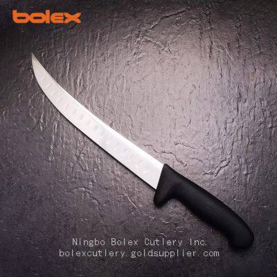 Curved Cimeter Steak Beef Knife Butcher Knives Wood Handle Color Coded Handle photo-4