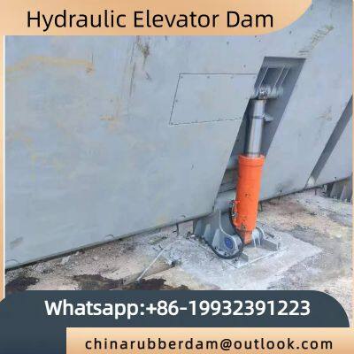 Landscape engineering hydraulic dam steel dam flap dam hydraulic gate support customization