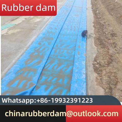 Water injection rubber dam, water retention dam, supply to inclined gas shield dam factory