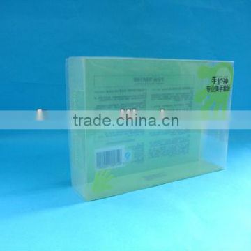 Green PET box for travel set packaging, Plastic box for gift packaging