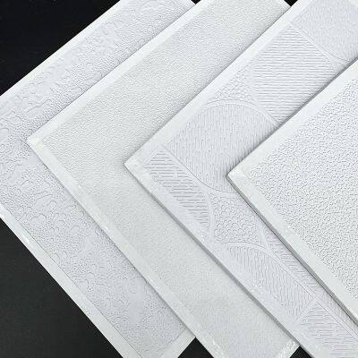 Waterproof PVC Laminated Gypsum Ceiling Tile 595x595mm for Commercial Buildings Moisture Resistance photo-2