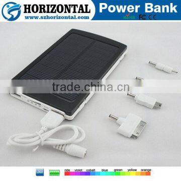 Free custom logo power bank,High Capacity Solar Power bank 10000mAh mobile charger