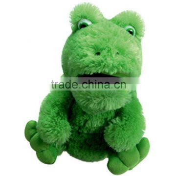 2014 new design plush frog puppet, hand puppet doll, frog hand puppet