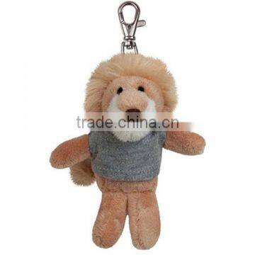 lion keychains,plush animal keychain, plush toy lion keychain