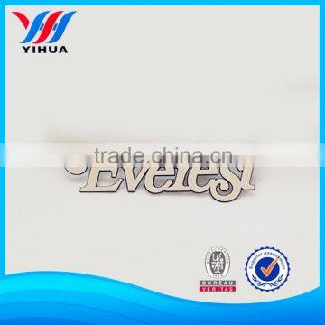 Custom mould adhesive 3d chrome letters / stock letters