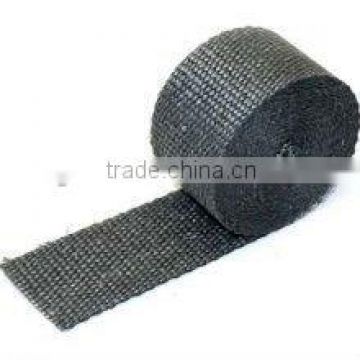 Motorcycle Exhaust Manifold Wrap Kit Heat Shield W Black Spray