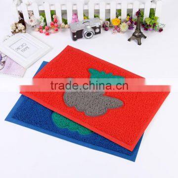 Customized colorful pvc door mat with multi pattern