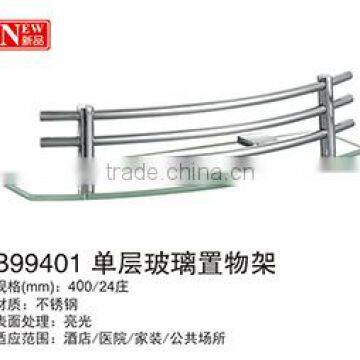 New Design Bathroom Single Glass Shelf photo-2