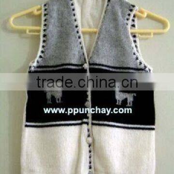 Alpaca Vest for Children 2T Peru