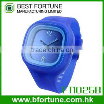 FT1025B Promotion price silicone colorful fashion quartz watch wrist removable watch strap