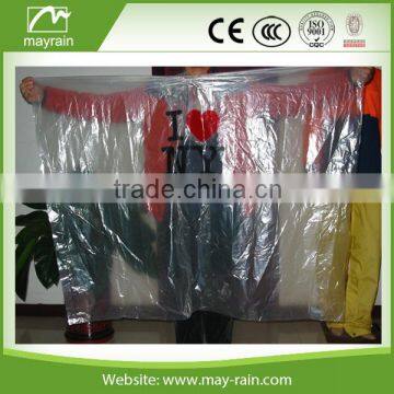 Updated Low Price Pe Rain Poncho With 1 Colour Printing