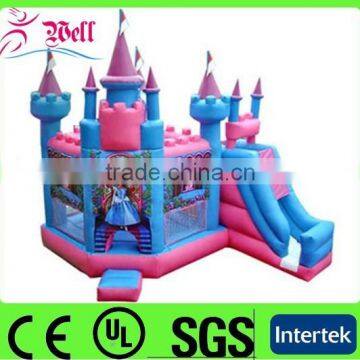 Good quality inflatable princess bouncy castle / inflatable trampoline castle for sale