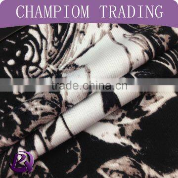 Fashionable printed rib knit fabric make to order supplier in 2015