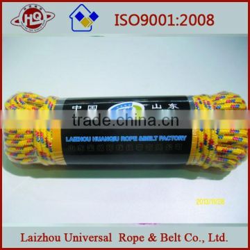 2015 hot sale 6mm PP braided rope with competitive price