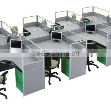 call center cubicles partition furniture office desk metal frame(SZ-WST674)