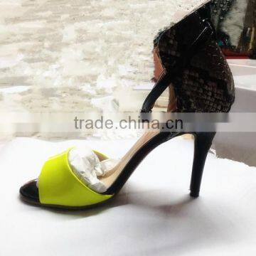 Ladies Party Wear Shoes High Heel Sandals Catwalk 2016 Handmade Sandals African Dress Shoes photo-2