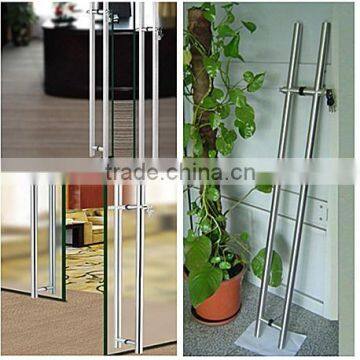 New design top quality solid metal glass door pull handle lock