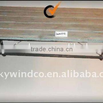 Sturdy Metal Rectangular Small Black Dining Table photo-6