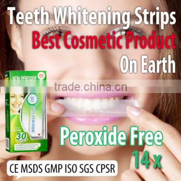 Zero Peroxide Teeth Whitening Strip, non peroxide