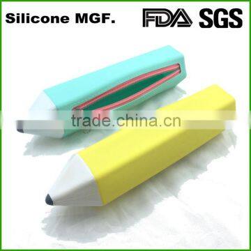 Customized Promtion Silicone Kids Multifunction Pencil Case photo-4