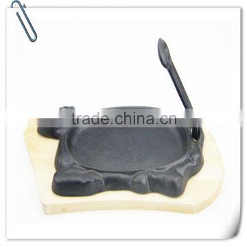 cow shape cast iron steak pan