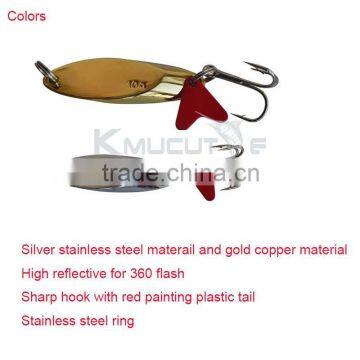Kmucutie Spoon Lure 10g Stainless Steel Material Metal Blade for Bass Fishing photo-5