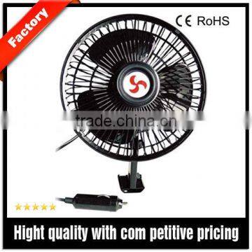 DC 12V 6 Inches Oscillating Auto Fan