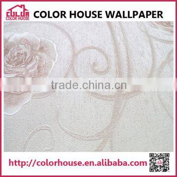 Girl Bedroom Floral Wallpaper Interior Decoration 3D Design photo-3