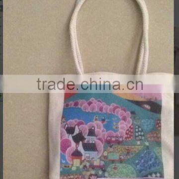 customized canvas cotton bag with heat transfer printing