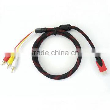 Factory Customized 1.5m/5ft Hdmi to av Adapter Cable for Computer/monitor/projector/home Theater photo-4