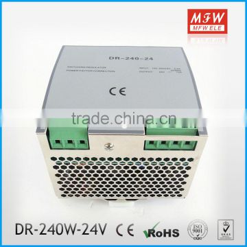 Good quality 240W 24V Din Rail Power Supply for electric strikes