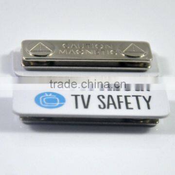 Hard magnet PVC name badge for promotion gifts