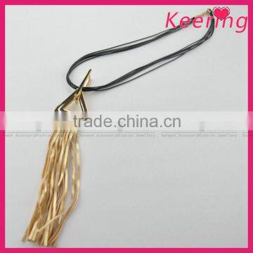 wholesale gold decorative tassel necklace for garment accessory