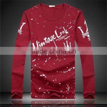 Cheap O-neck Cotton Mens Long Sleeve Tshirt photo-2