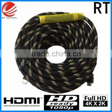 High speed New Premium 24k Gold plated HDMI cable 2160P 3D Ultra HD support HDMI 2.0 HDMI 1.4 with high quality